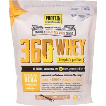 Protein Supplies Australia 360 Whey - Vanilla Bean 500g